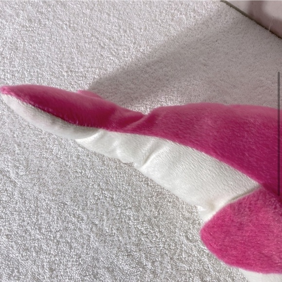 5/$25 Pink White Plush Dolphin Stuffed Animal - Picture 4 of 12